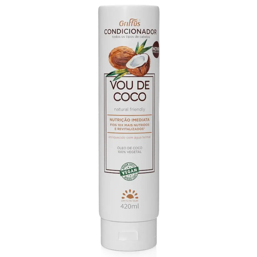 Condicionador Nutrição Imediata (1A-4C) VOU DE COCO 420 ml - griffuscosmeticos