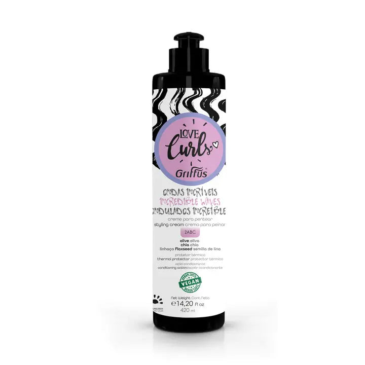 Creme para Pentear (2ABC) Ondulados LOVE CURLS 420 ml - griffuscosmeticos