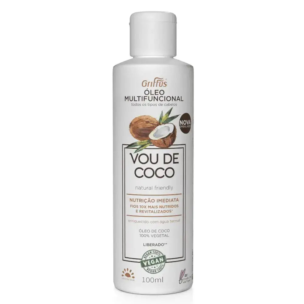 Óleo de Coco Multifuncional (1A-4C) VOU DE COCO 100 ml - griffuscosmeticos