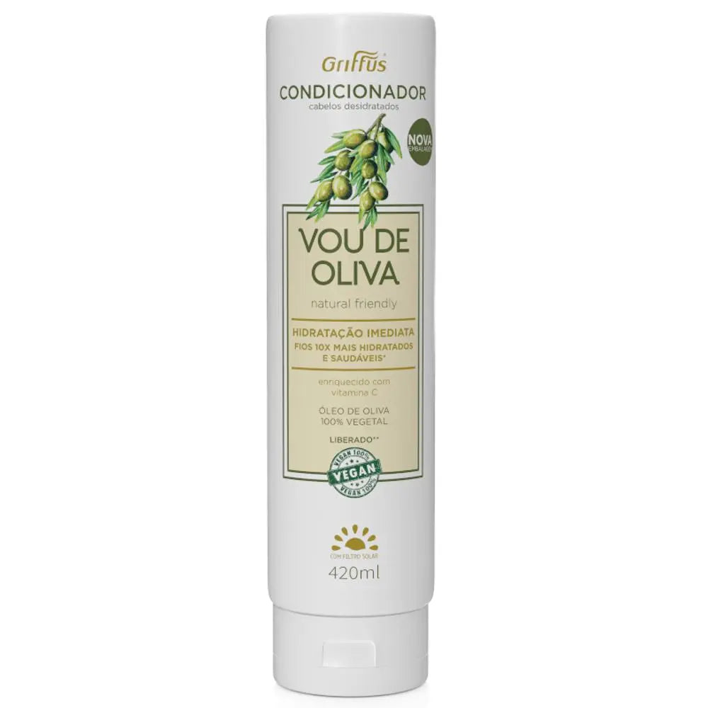 Condicionador Hidratação Imediata (1A-4C) VOU DE OLIVA 420 ml - griffuscosmeticos