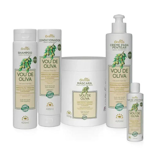 KIT Hidratação Intensa (1A-4C) Vou de Oliva 5P Griffus Cosmeticos