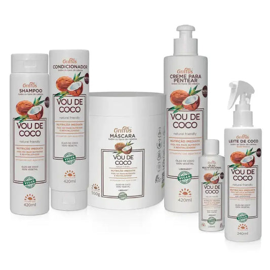 KIT NUTRIÇÃO INTENSA (1A-4C) VOU DE COCO 6P Griffus Cosmeticos