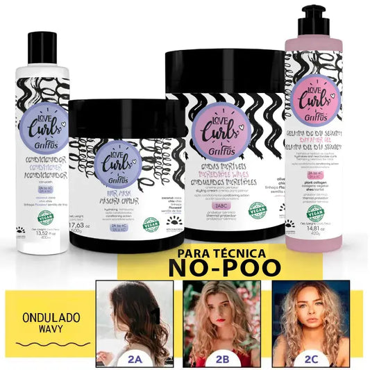 Kit (2ABC) NO-POO Ondulada 4P1 Griffus Cosmeticos