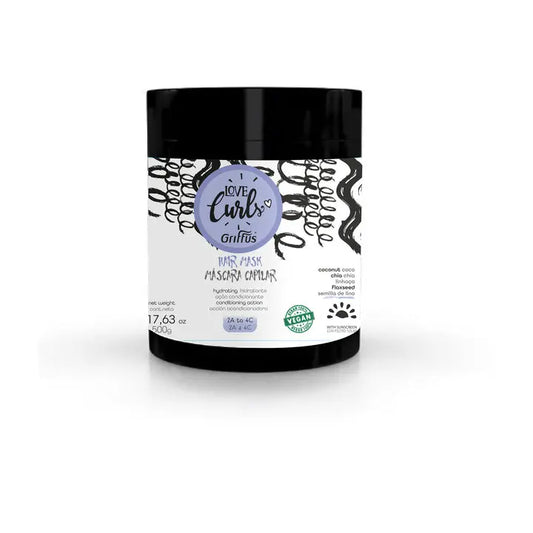 Mascara Capilar (2A-4C) LOVE CURLS 500 g - griffuscosmeticos